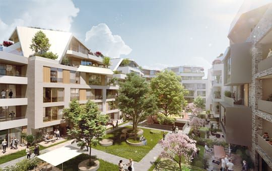 Wohnerlebnis in einer grünen Oase mitten in Mannheim.
