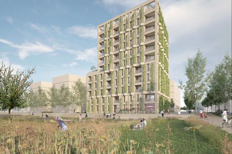 Holzhybridhochhaus auf Spinelli Mannheim - Das nachhaltige Wohnquartier