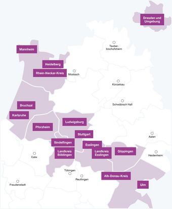 Unsere Bestandsgebiete